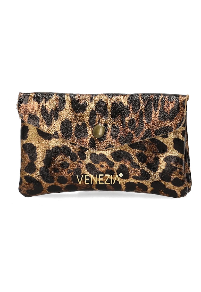 Portofel din piele cu animal print