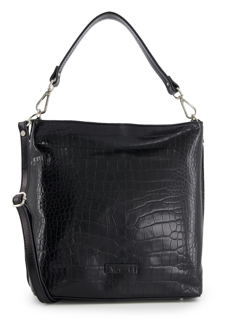 Geanta de umar din piele cu model mock-croc