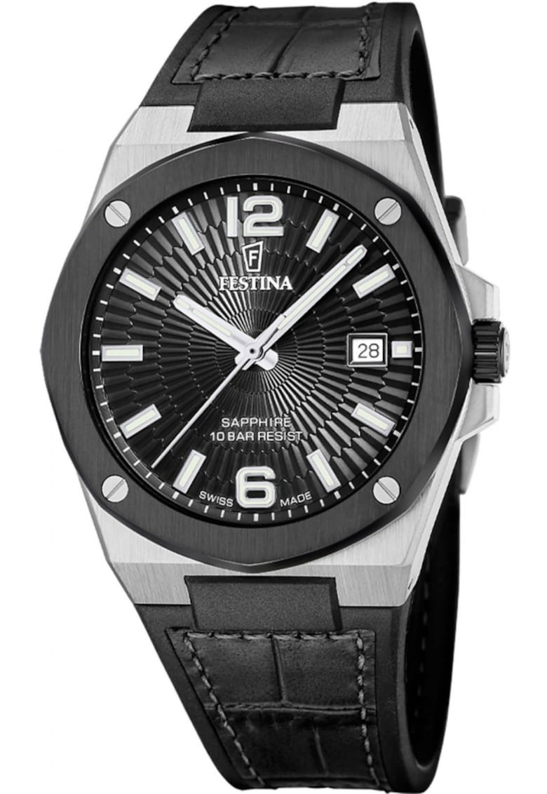 Ceas de barbati 22001/4 negru clasic