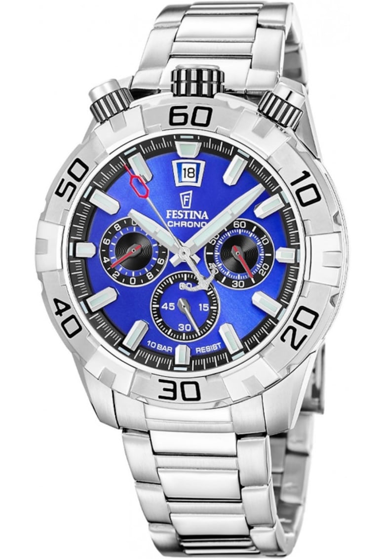 Ceas de barbati 20743/3 albastru sportiv pentru inot