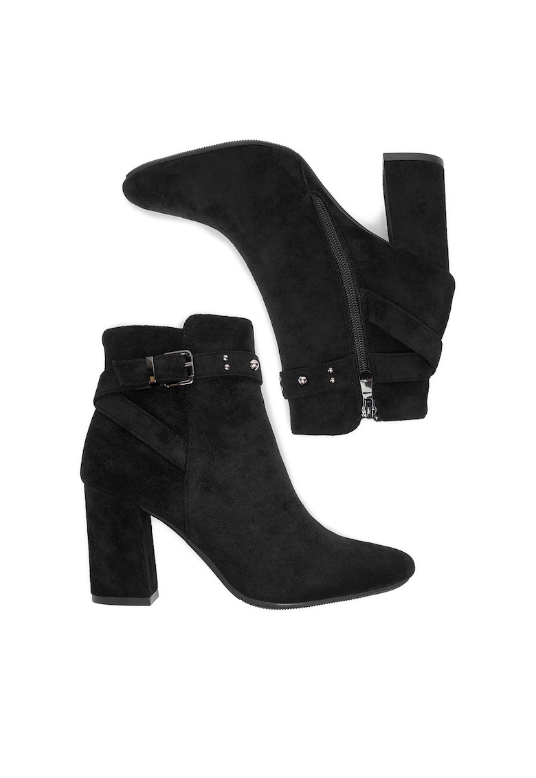 Botine dama - negru - cu toc -