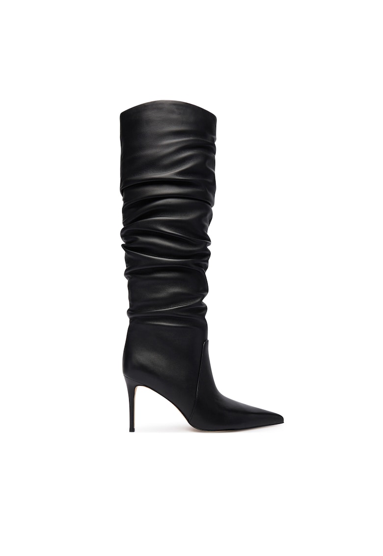 Cizme dama 40F5DWHB6L - piele naturala - negru