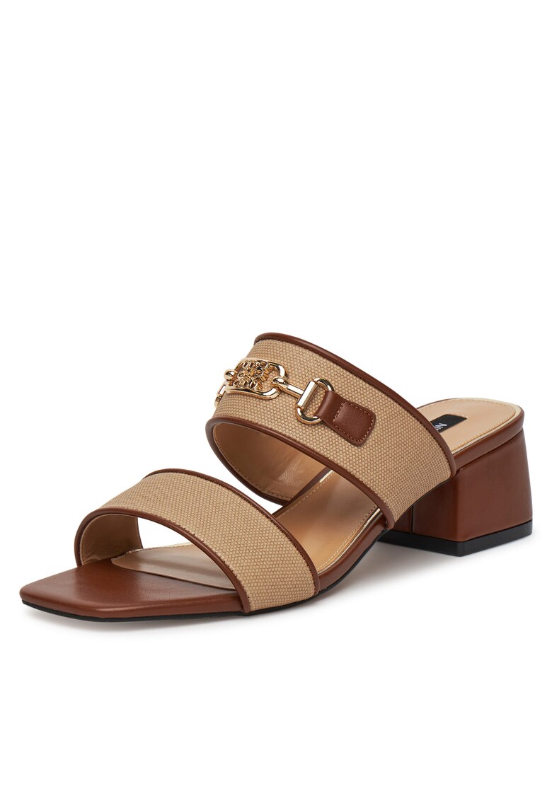 Slapi cu toc dama - bej