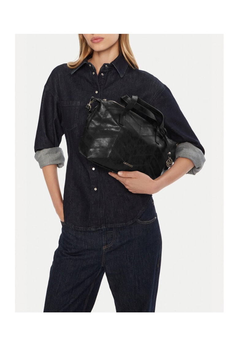 Geanta dama neagra - model C-LSK-K-018-06 - din material sintetic