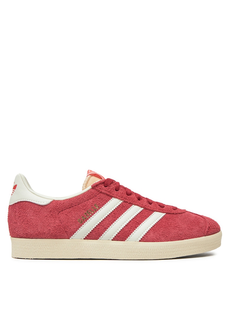 Tenisi unisex Gazelle IF9652 - piele naturala - rosu/alb