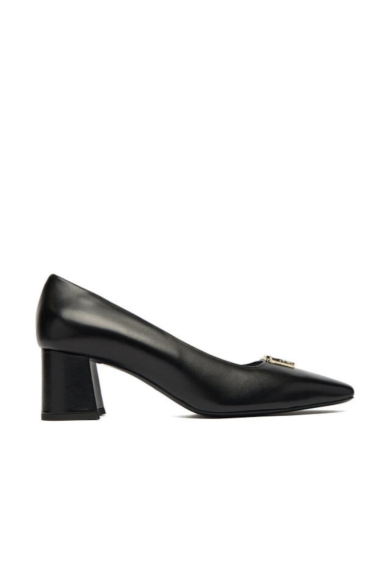 Pantofi dama - toc - piele naturala - negru