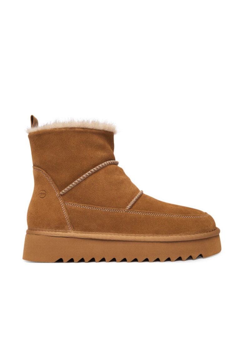 Cizme de zapada camel - textil -