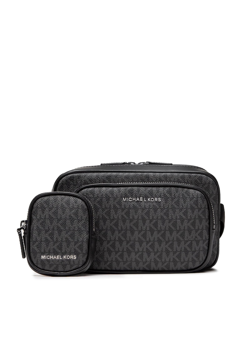 Geanta barbati - Black Hudson - piele ecologica - negru