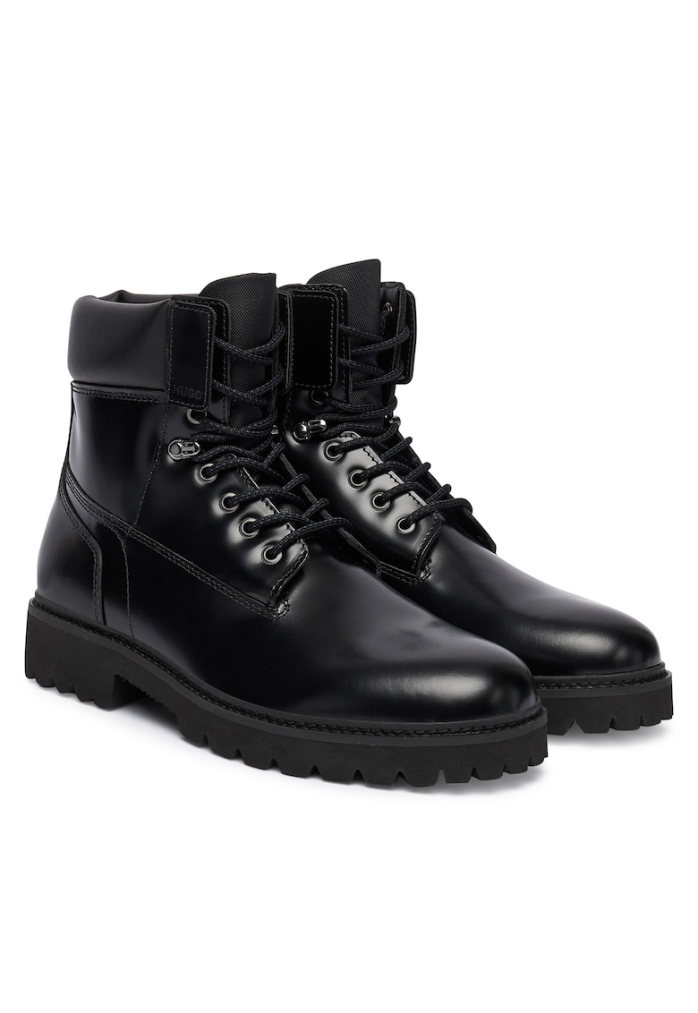 Hugo Ghete barbati piele naturala - negru - model Draven -