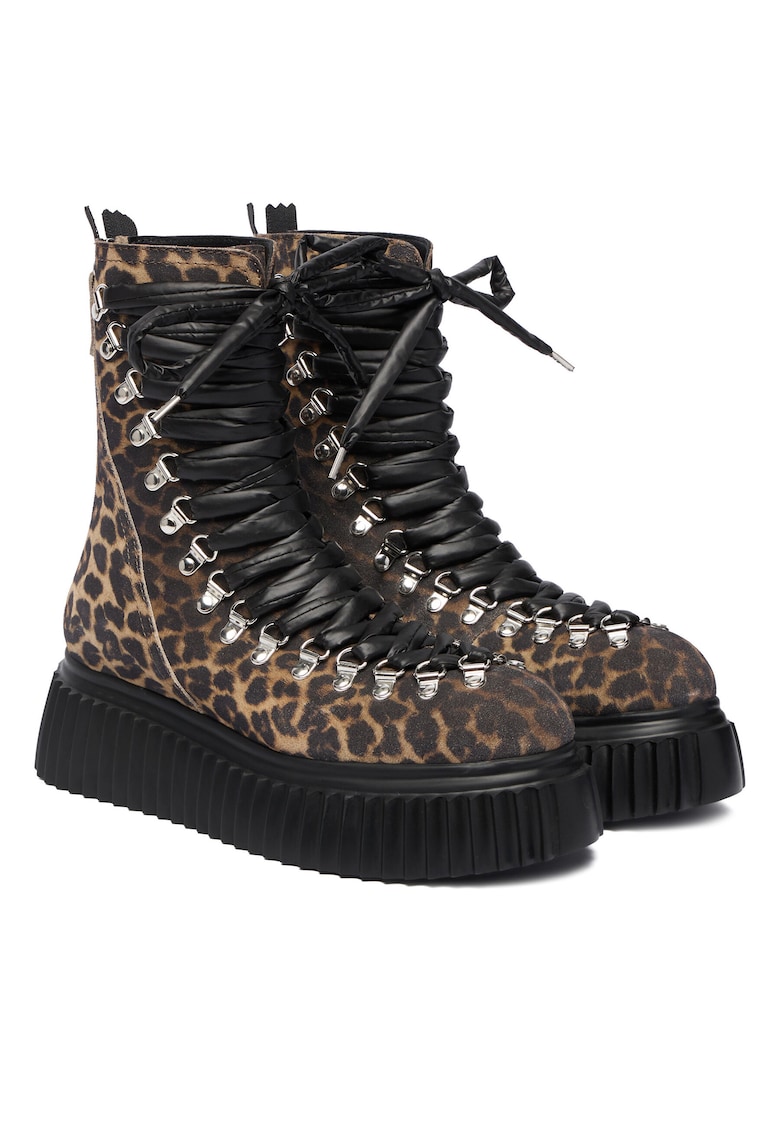 Ghete dama D751501PGKI0454157 - Piele naturala - Maro
