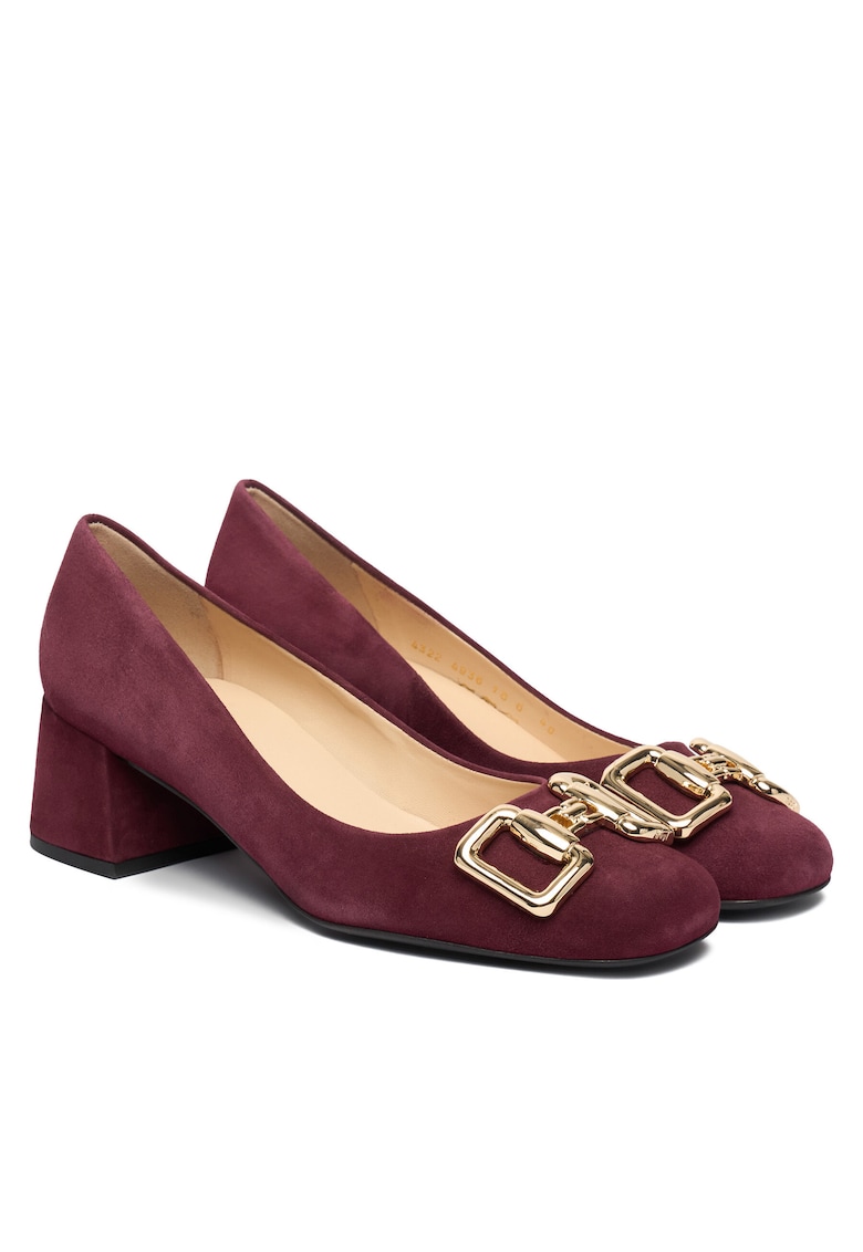Pantofi dama - Hogl - piele naturala - culoare Plum - model josi