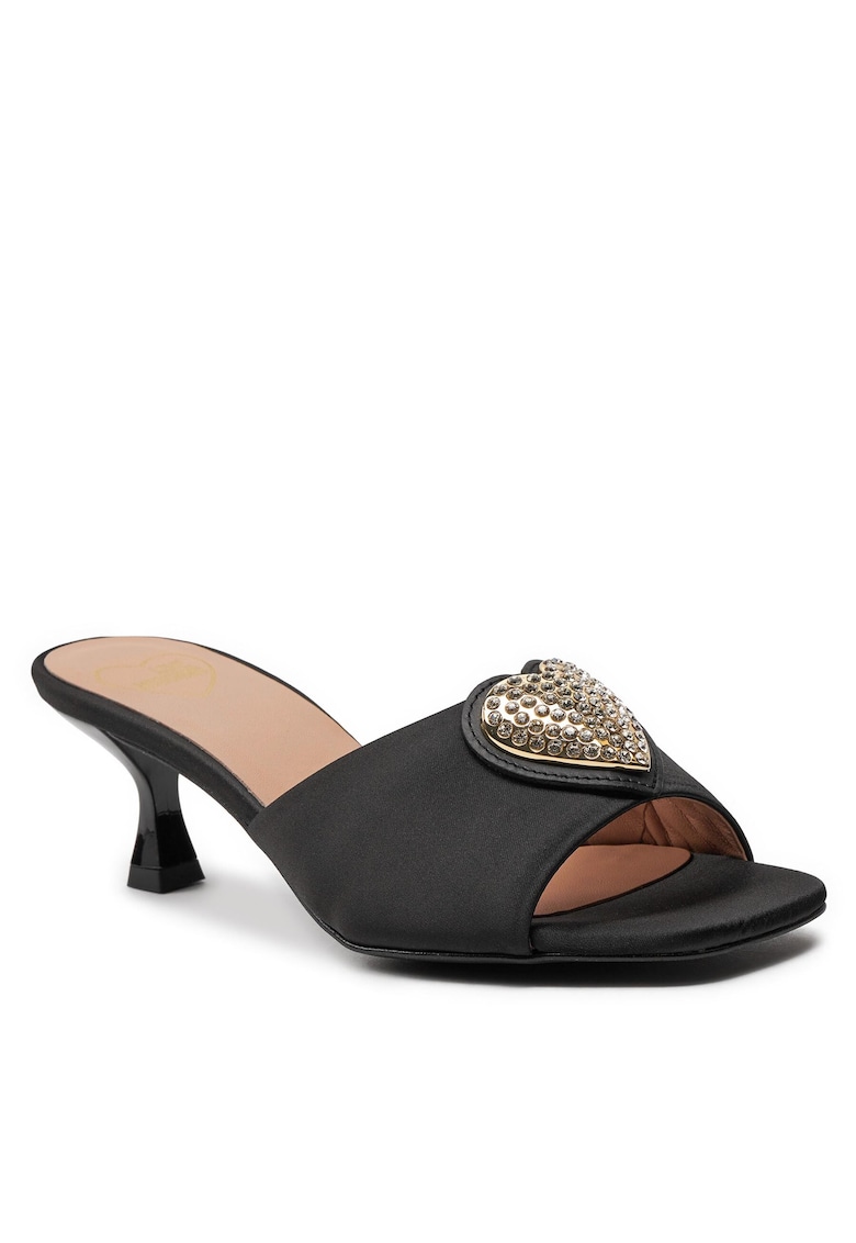 Slapi piele naturala - culoare negru