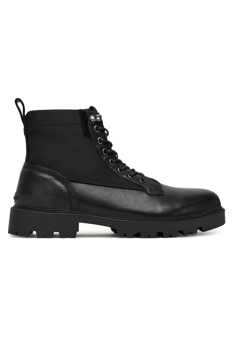 Ghete barbati - Ryan Mix - piele naturala - negru -