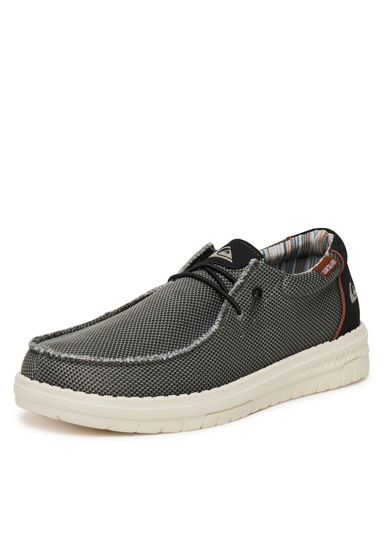 Pantofi barbati - gri - textil -