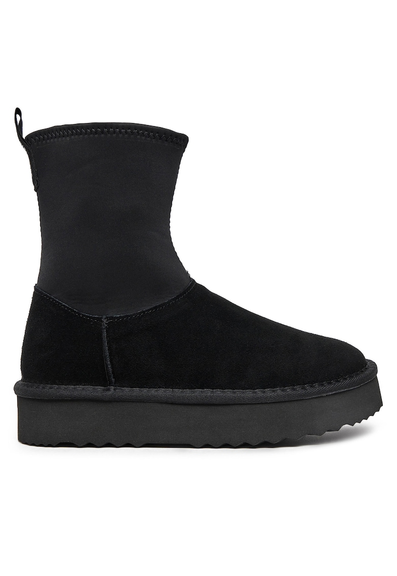 dama - de piele negru - Negru