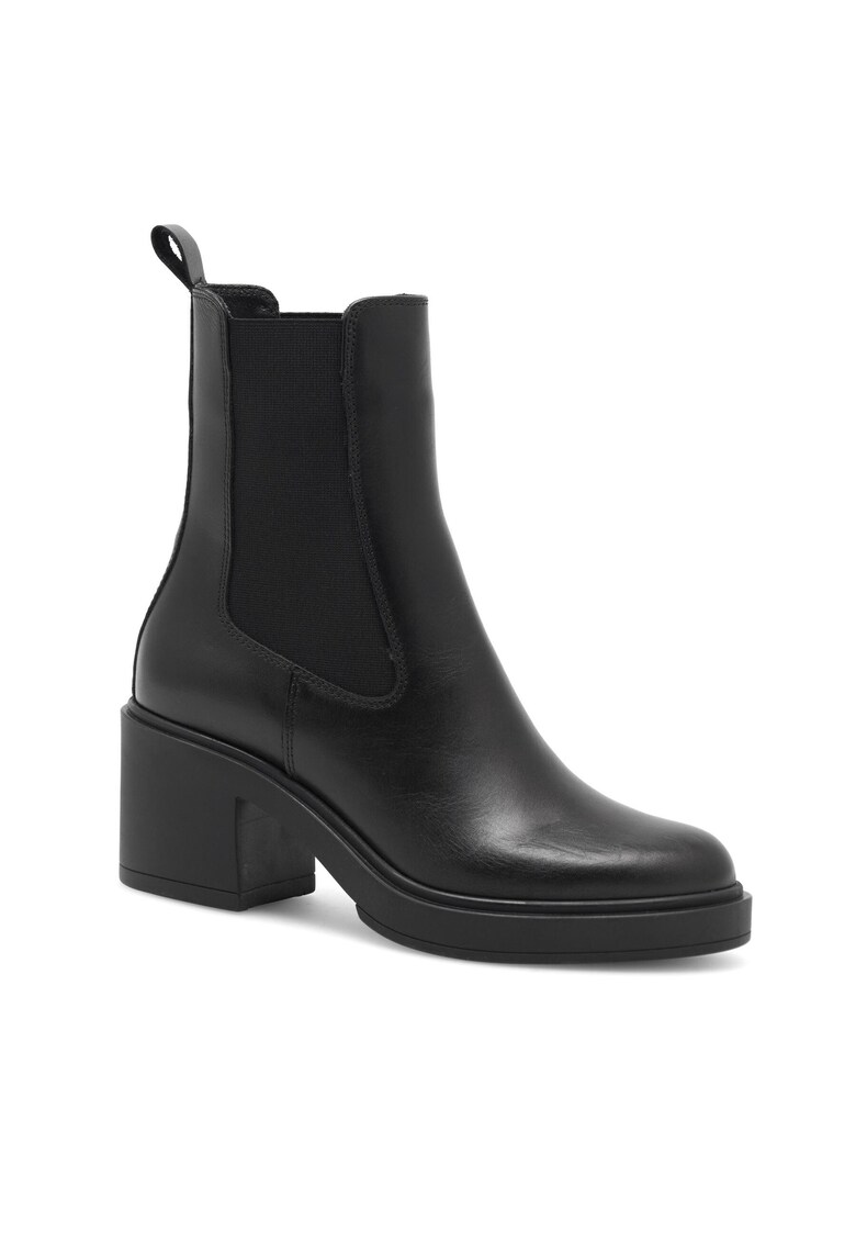 Botine dama piele naturala - negru - Negru