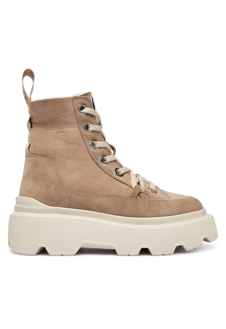 Ghete dama Matilda - piele naturala - bej -