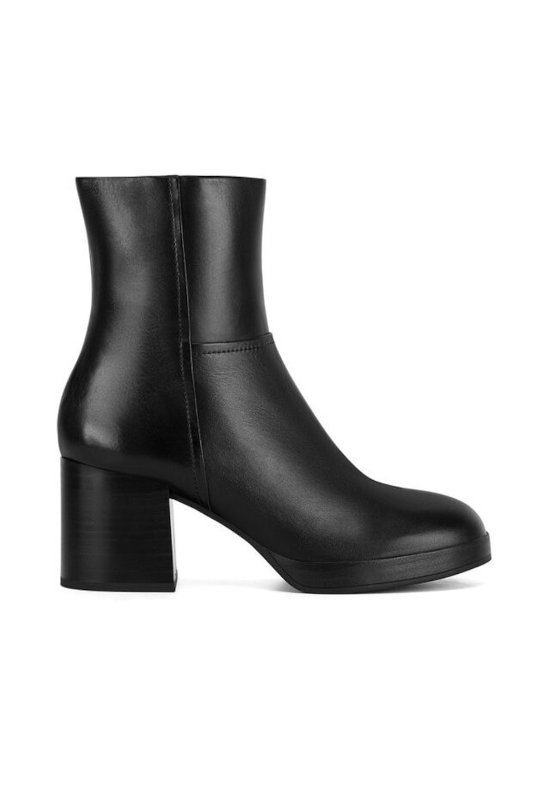 Botine dama Piele naturala - Negru - Negru