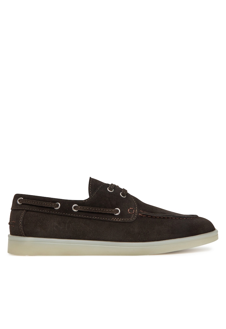 Mocasini dama ELLA-01 - Piele naturala - Maro inchis