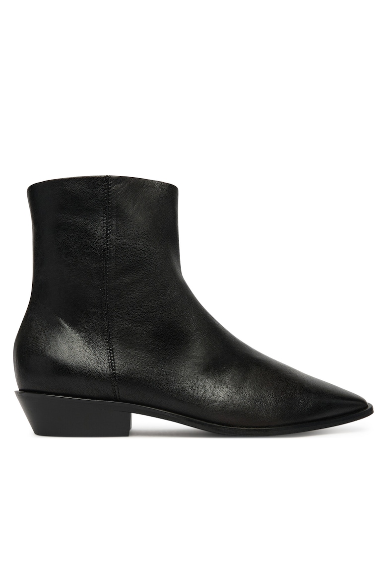 Botine dama Rona - negru - piele naturala