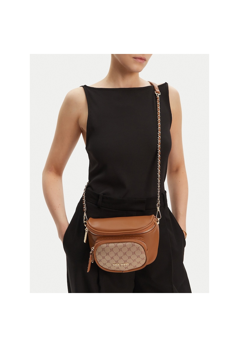 Geanta dama model CEO-OLIVIA-O24294 - culoare brown - material textil.