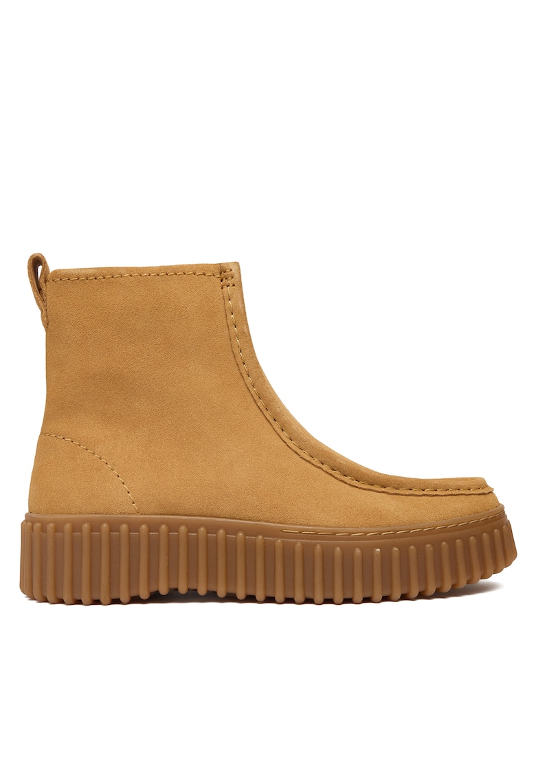 Ghete dama Torhill Cozy - piele naturala - maro -