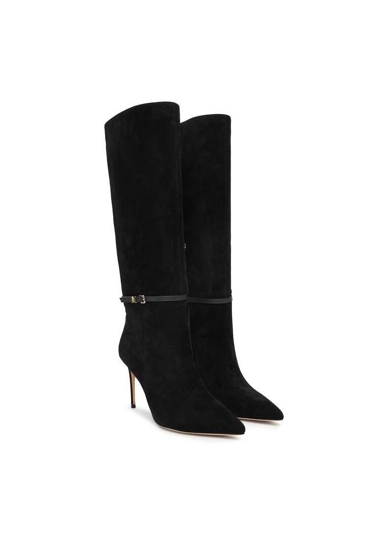 Botine dama FJAO 5BGZ46 7419A - Piele naturala - Negru