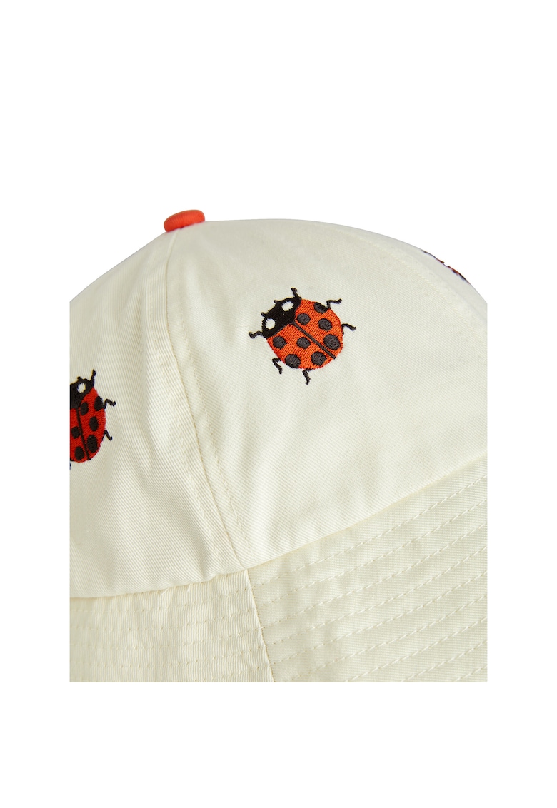 Caciula unisex copii bumbac - alb