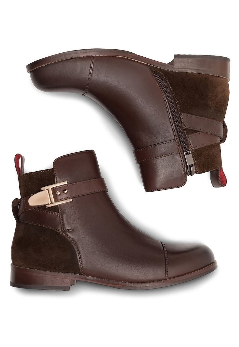 Botine dama - WI08-CHLOE - piele naturala - maro