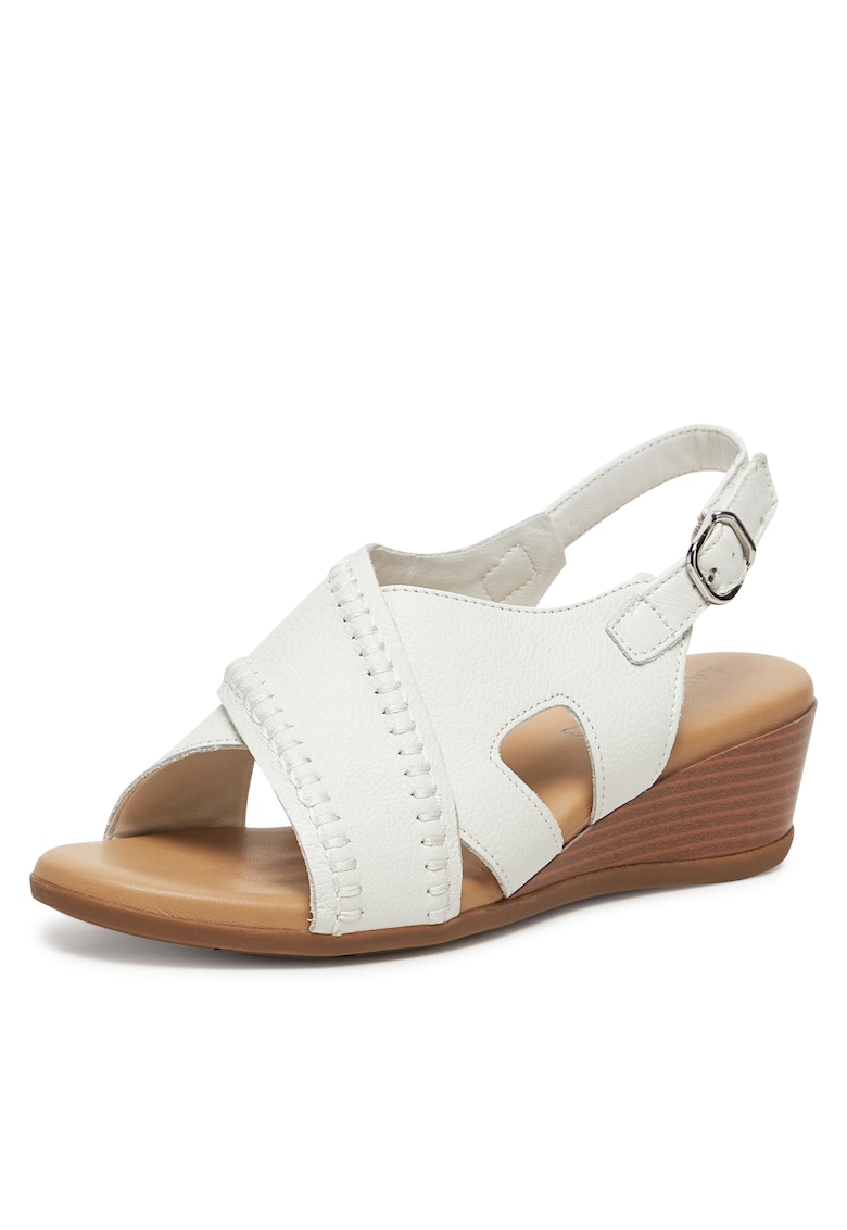 Sandale dama WB-ELIA-03 - Piele naturala - Alb -
