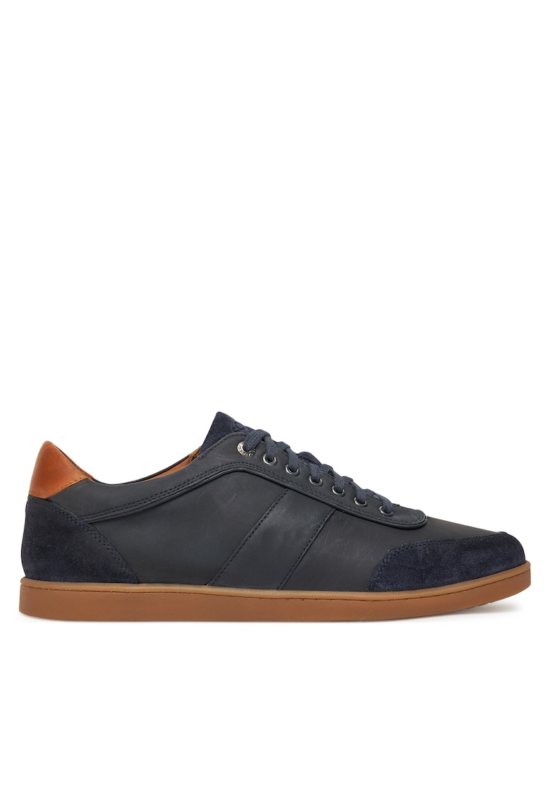 Pantofi barbati - piele - bleumarin