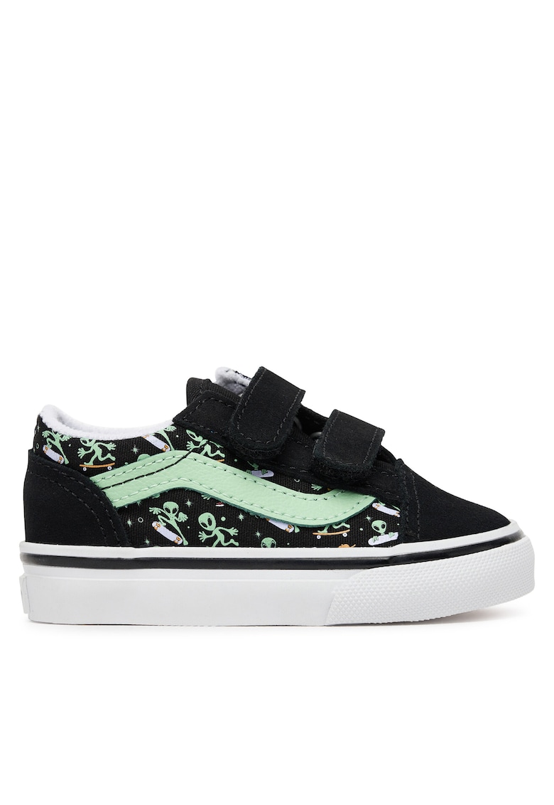 Tenisi copii - Old Skool V - negru/verde - tesatura