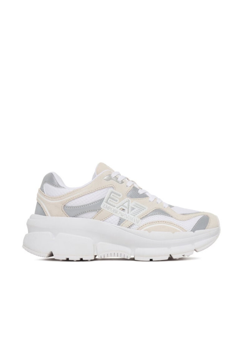 Tenisi unisex Triple White/Silver - textil - alb - Alb