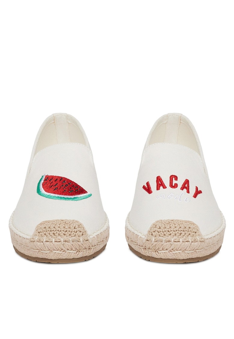 Espadrile dama - MXCR-232 - alb - textil