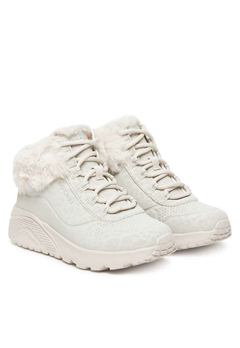 Skechers Ghete copii - Natural Uno Lite - piele ecologica - ecru -