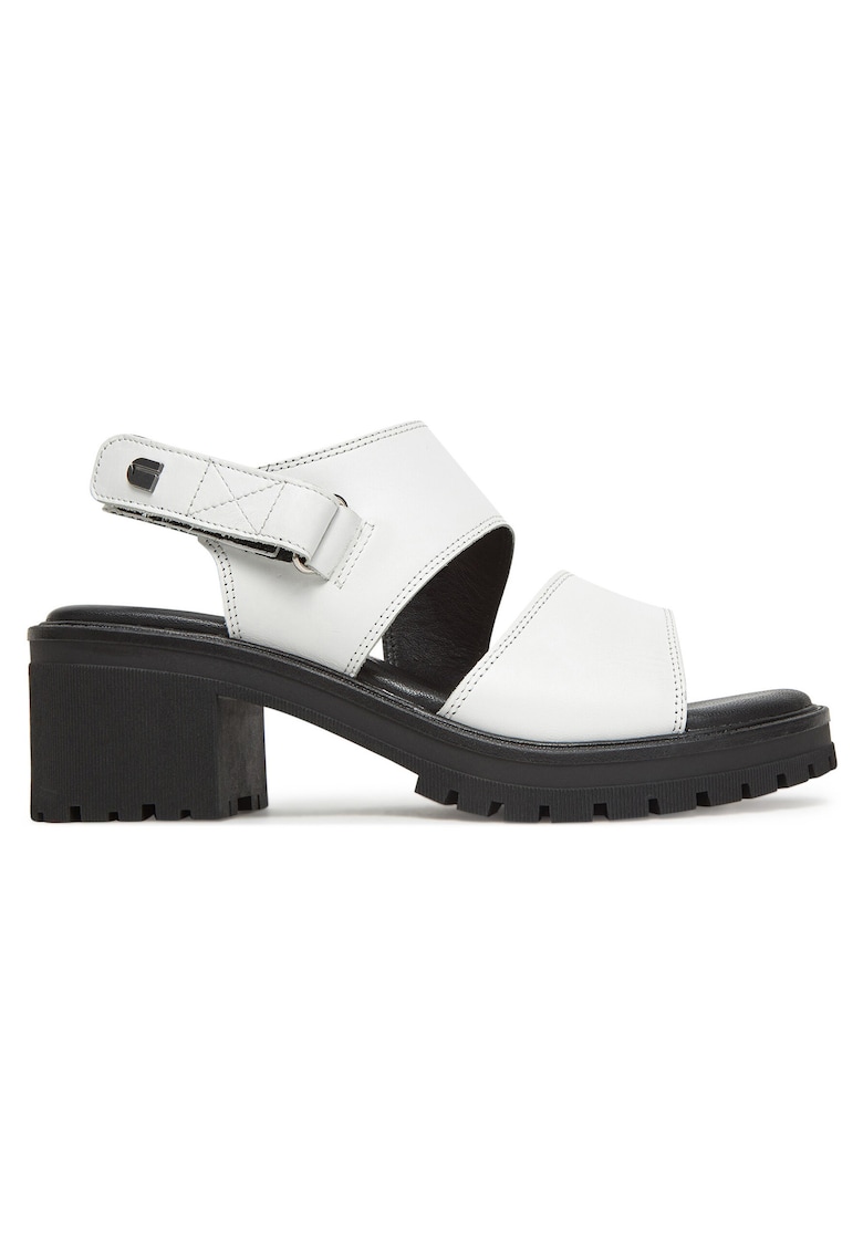 Sandale dama - WB-TILDE-24 - piele naturala - alb/negru