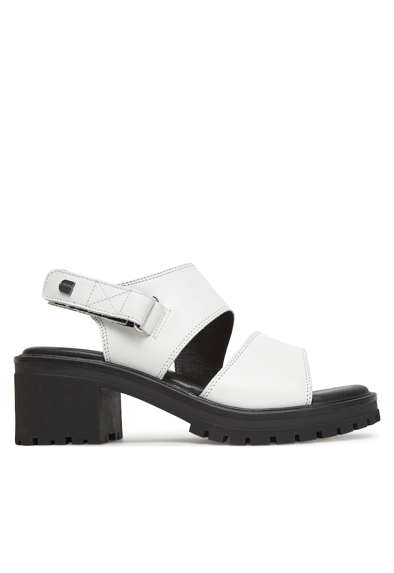 Sandale dama - WB-TILDE-24 - piele naturala - alb/negru
