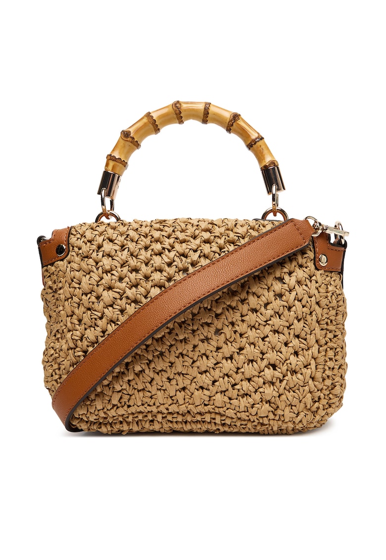 Geanta dama Siria Natural/Caramel - 32200 - din material sintetic
