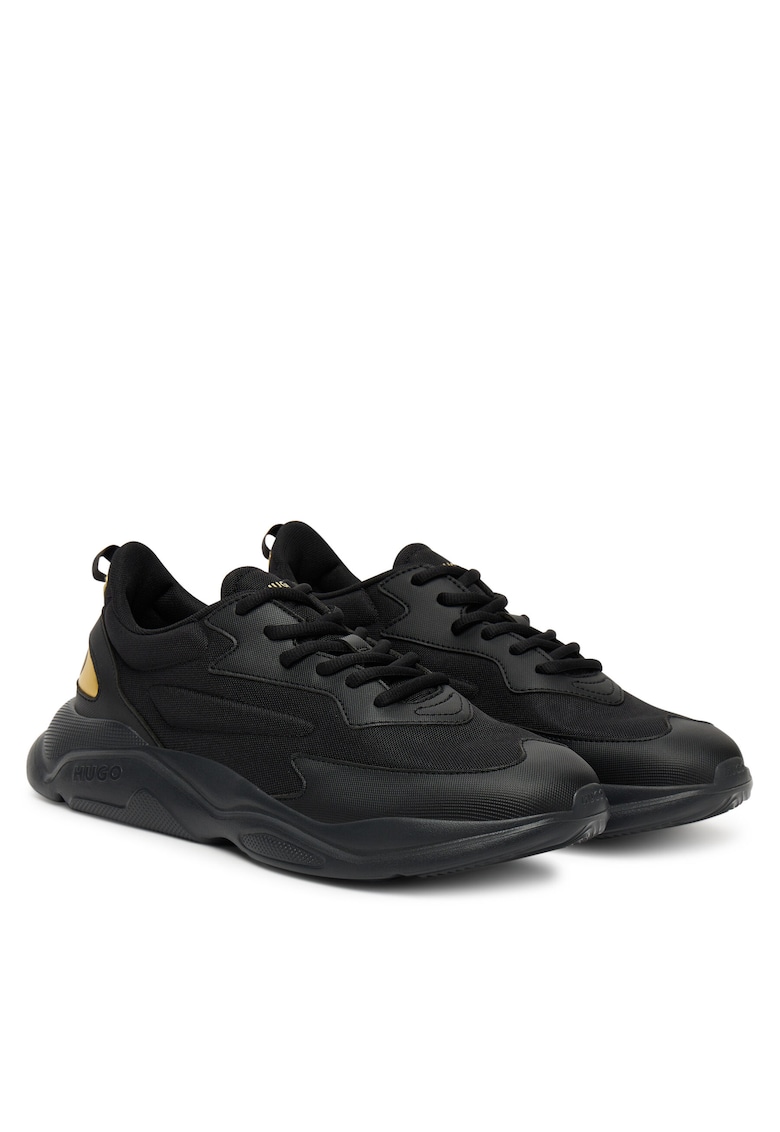 Pantofi sport barbati model Black 007 - culoare negru - tesatura