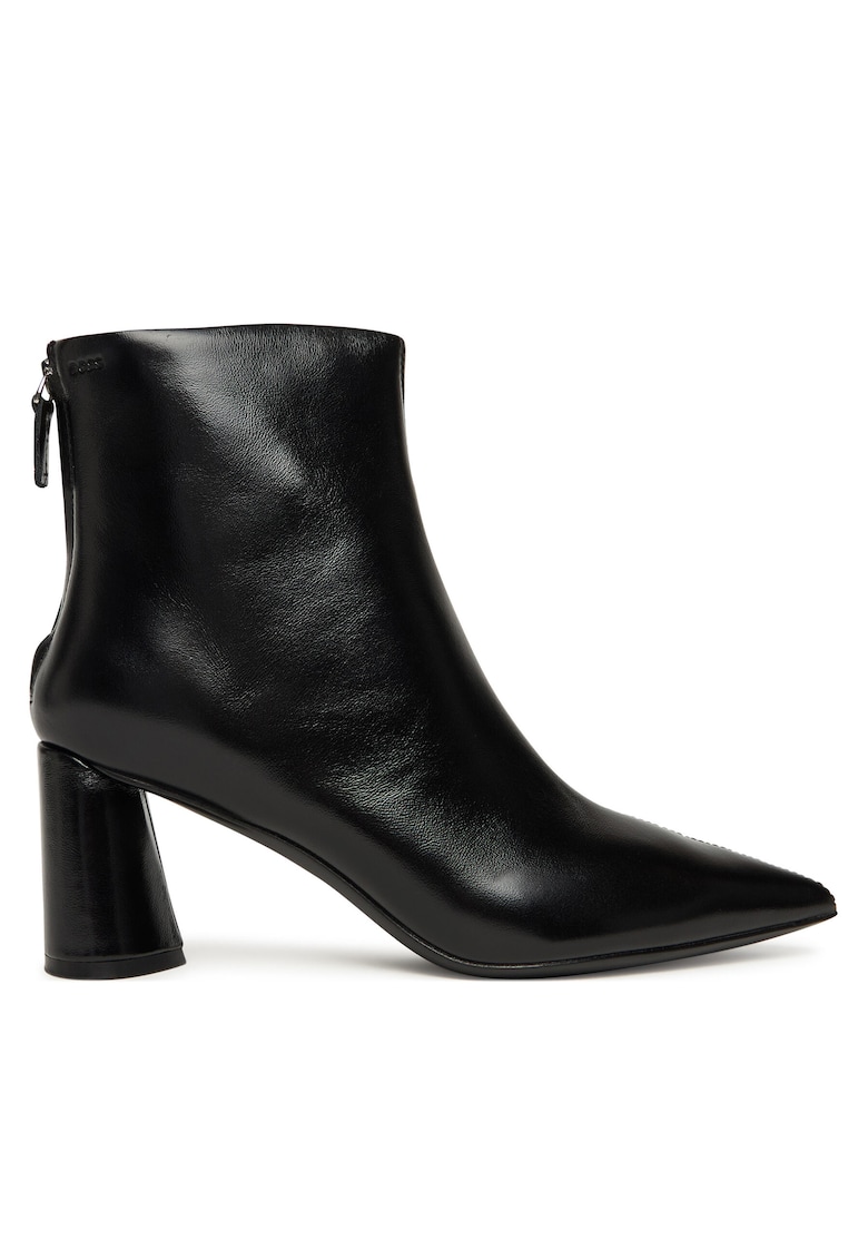 Botine dama Piele naturala - Negru - Negru