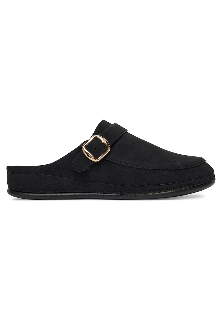 Papuci dama - negru - material sintetic