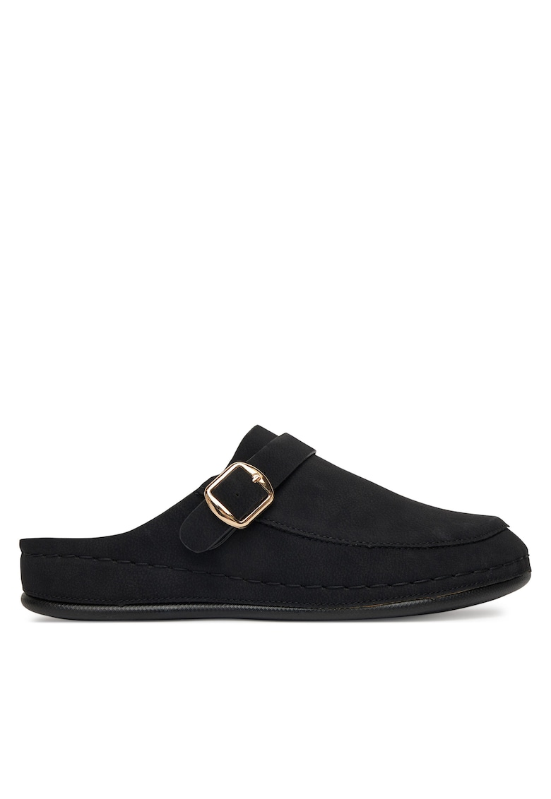 Papuci dama - negru - material sintetic