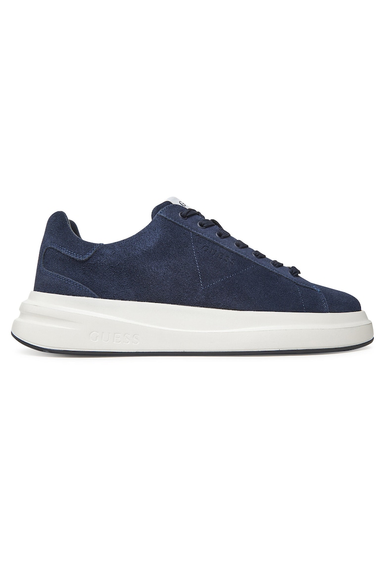 Tenisi barbati - Blue FMTLBA SUE12 - piele naturala - culoare albastra -