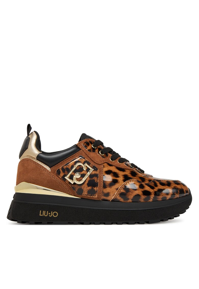 Tenisi dama Leopard S19C1 - piele ecologica - multicolor