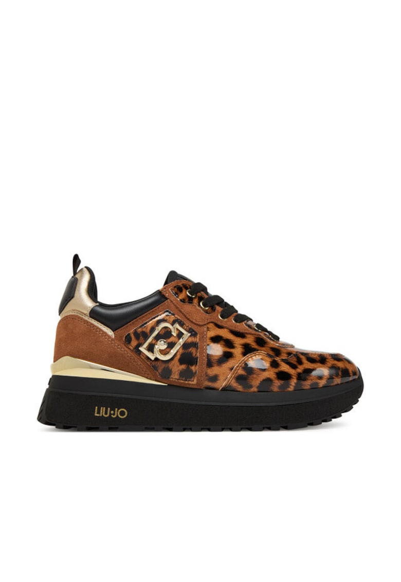 Tenisi dama Leopard S19C1 - piele ecologica - multicolor