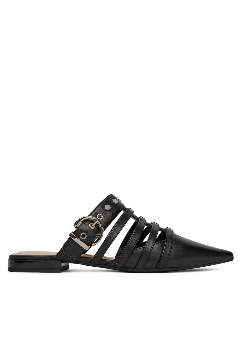 Slapi dama model Gianira 17 - culoare negru - piele ecologica -