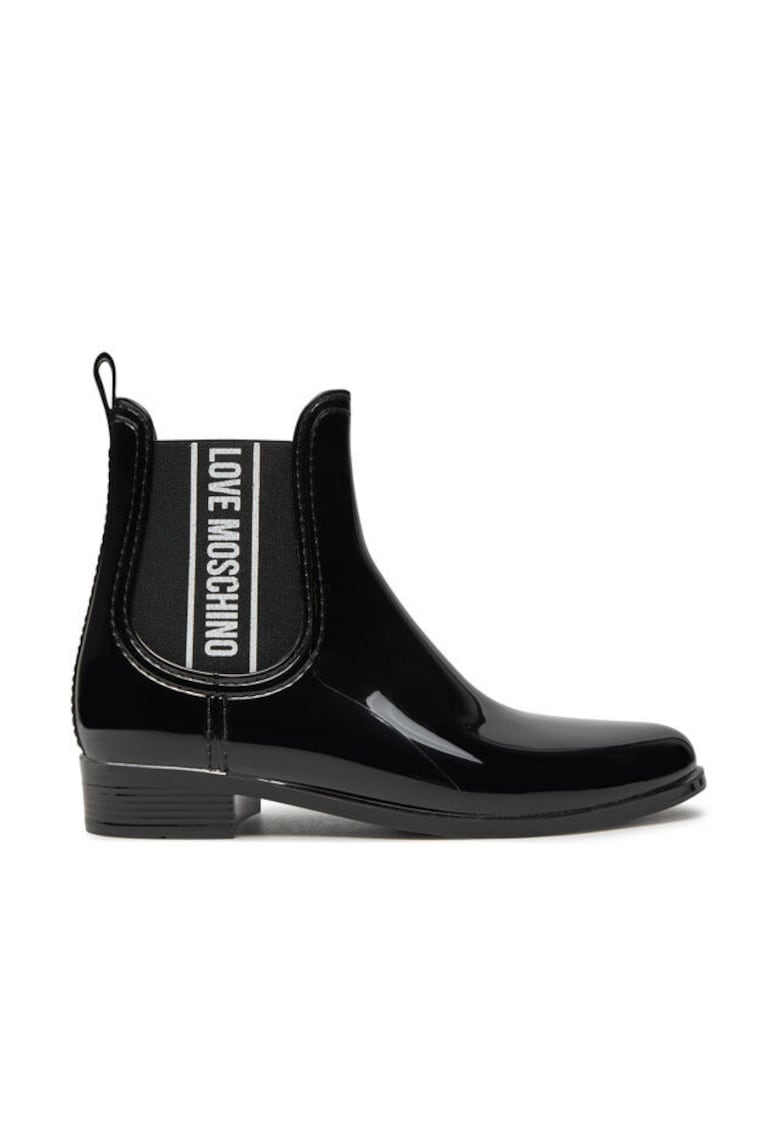 Botine dama - de cauciuc - negru