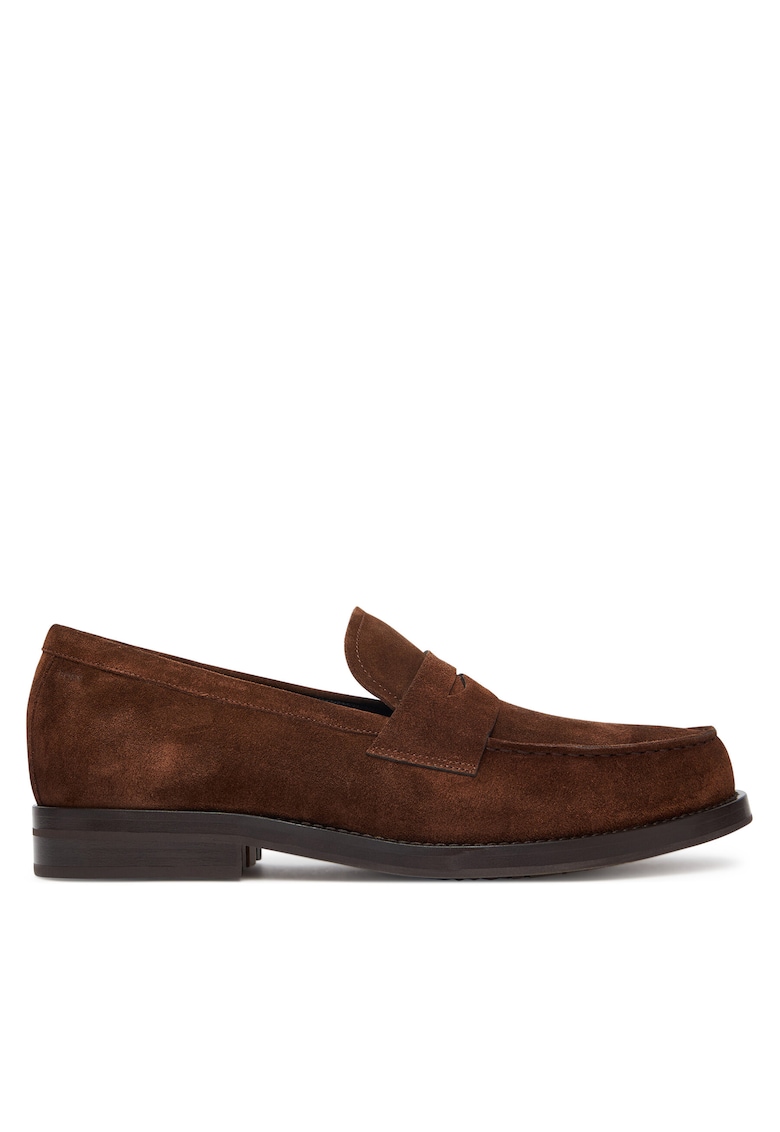 Mocasini barbati Dressletic - piele naturala - maro inchis