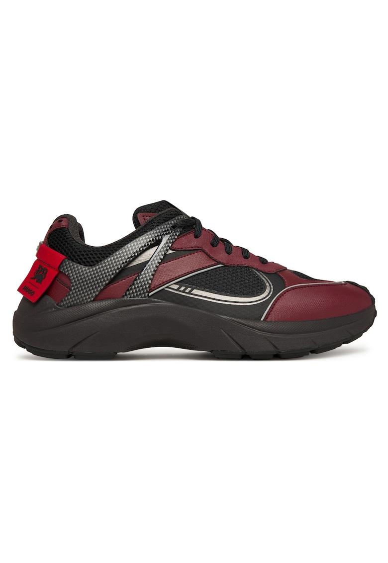 Pantofi sport barbati Open Red - alergare - negru/rosu - textil