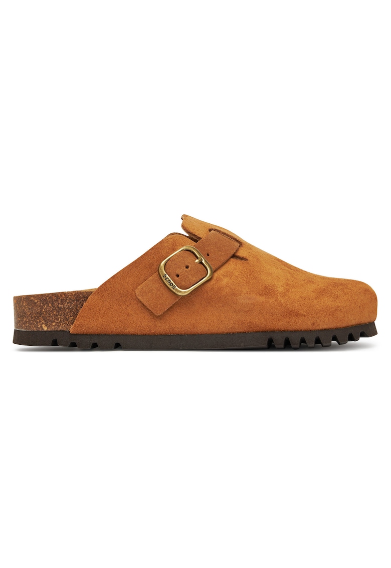 Papuci dama - model 1175 - piele naturala - culoare cognac